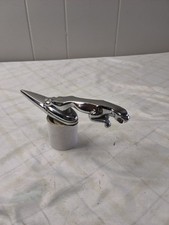 Vintage Jaguar XJ6 XJS Hood Ornament Emblem Metal Chrome Leaping Cat OEM 1985 LN picture