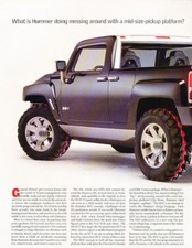 2004 Hummer H3T Concept Truck Original Car Review Report Print Article J938 picture