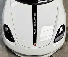 Single Stripe Hood Racing Decal Compatible with Porsche Cayman 718 981 982 picture