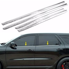 For 2011-2024 Dodge Durango Stainless Steel Window Sill Trims Overlay 4Pcs picture