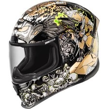 Icon Airframe Pro Helmet Full Face - Aztec Nine Gold - Adult Size Medium picture
