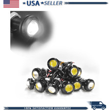 10 PCS 18mm Eagle Eye LED Lights, 12V Ultra Thin White Daytime RunniColor: White picture
