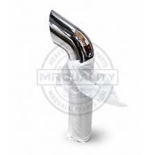 10 Inch Chrome Bullhorn Exhaust Stack 54 Inch Plain End Universal picture