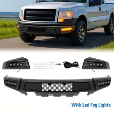 Front Bumper For Ford F150 F-150 2009-2014 Steel Raptor Style W/LED Lights picture