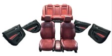 11-14 300 Charger SRT8 Red Leather Suede Seat Set Door Panels Complete Interior picture