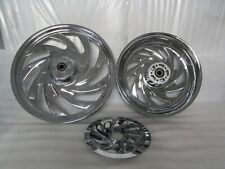 06-17 Harley Davidson FXDWG Wide Glide Chrome Typhoon Front & Rear Wheel Set picture