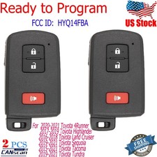 2 Smart Remote Key Fob HYQ14FBA For 2015 2016 2017 2018 2019~2021 Toyota Tacoma picture