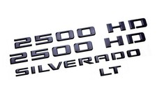 2020-2027 Chevrolet Silverado 2500HD LT Body Side Emblem Kit Black GM 86539800 picture