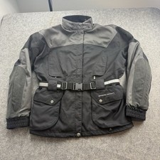 BMW Motorrad Modern Concept Jacket Womens 16R Black Motorcycle Padded Reflective picture