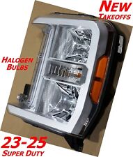 OEM Factory HALOGEN Headlight New Take Off SUPER DUTY Truck Left Driver-Side picture