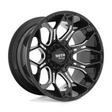 20x9 Moto Metal MO808 SNIPER Gloss Black Milled Wheel 6x120/6x5.5 (0mm) picture