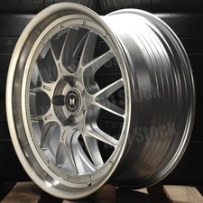 Mflow MFL2 18x8.5 18x9.5 staggered 5x114.3 silver 14 spokes machine lip 4 wheels picture