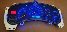 99-02 SILVERADO SIERRA TAHOE INSTRUMENT GAUGE CLUSTER SPEEDOMETER *MILES PROGRAM picture