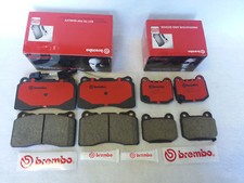 Brembo NAO Ceramic Front & Rear Brake Pads Set of 4 For 2004-2017 Subaru WRX STi picture