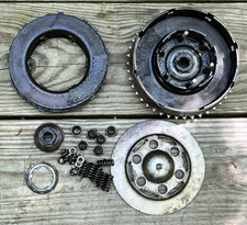 1957 bsa a 10 pre unit  cluth basket chain sprocket for parts picture