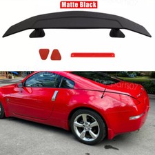 For Nissan 350Z GT-S Matte Black Car Rear Trunk Spoiler Race Wing GT Style 46