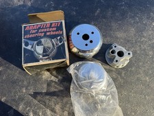 NOS 3287 GRANT Chrome STEERING WHEEL ADAPTER KIT- FITS 1960s Gm Vw Ford picture