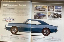 1968 CHEVROLET CAMARO YENKO BUYERS GUIDE COLOR Article CHEVY picture