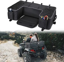 ATV Part Rear Rack Back Seat Storage Pack Luggage Bag Cushion Pad Padded Black picture
