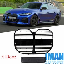 Gloss Black Front Kindey Grille Grill For BMW G26 4er 4Door 2021-2024 W/O ACC picture