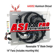 For 1963-1970 69 Ford FAIRLANE Mustang FALCON Radiator Electric Fan&Shroud+Relay picture
