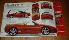 1997 Ferrari F355 Spider Original Imp Brochure 94 95 96 97 98 F-355 Specs Info picture