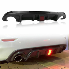Carbon Fiber Rear Bumper Diffuser Lip for Infiniti Q50 2014-2017 W/ LED LIGHT picture