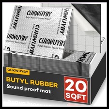 Butyl Sound Deadening 80mil 20sqft Sound Deadening Mat 18pcs picture