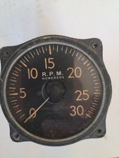 General Electric RPM Gauge, Type DO-35, 8D035  WWII Aircraft Gauge  picture