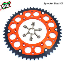 KKE 50T Rear Sprocket Orange for KTM EXC EXCF SX SXF XC XCW XCF 125-530CC 03-21 picture