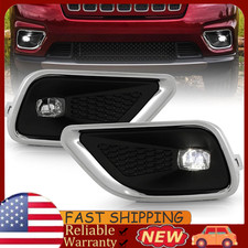LED Bumper Fog Lights Driving Lamps w/ Switch Pair For 2019-2023 Jeep Cherokee picture
