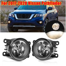 For 2017-2020 Nissan Pathfinder Clear Lens Pair Bumper Fog Lights Lamp Replaces picture