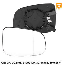 Car Right Passenger Side Heated Mirror Glass with Backing for Volvo C30 V60 S60 picture