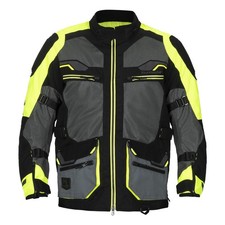 Tourmaster Men's Ridgecrest Mesh Motorcycle Jacket - Hi-Viz - L - 8803-0113-06 picture