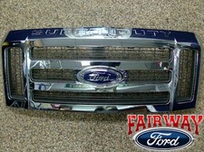 08 09 10 F250 F350 F450 F550 OEM Genuine Ford Super Duty Chrome Grille Grill picture