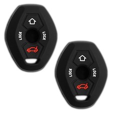 2 Key Fob Cover for 2001-2003 BMW Z8 Remote Case Rubber Skin Jacket picture