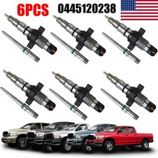 6PCS 0445120238 Bosch Diesel Fuel Injectors For Dodge Ram 2500 3500 5.9L Cummins picture