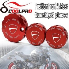 Front Rear Brake Clutch Fluid Reservoir Cover For DUCATI Multistrada 1200/S picture