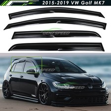 For 2015-2019 VW MK7 Golf7 R GTI Wavy Mugen Style Window Visors Rain Guards picture