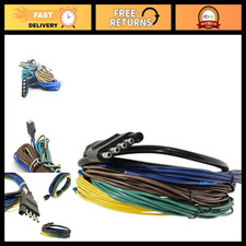 30FT 5-Pin Trailer Wiring Harness - Heavy-Duty 18AWG Copper Cable, 5-Way Flat Co picture
