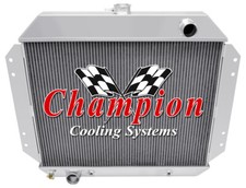 3 Row Kool Champion Radiator for 1966 - 1976 Ford F-100 V8 Engine #CC444B picture