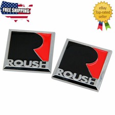 NEW 2x 3D Roush R Metal Fender Emblem Badge car body Stickers for ALL CARS picture