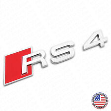 For Audi RS 4 OEM Chrome Rear Letter Tail Badge Trunk Emblem Badge Logo Sport  picture