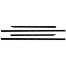 4pc Carbon Fiber Window Sill Trim for 2009-2018 Dodge RAM Quad Cab picture