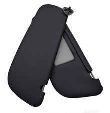 Fits 1994-2001 Dodge Ram 1500, 2500 PVC Leather Sunvisors Cover Skin Black picture