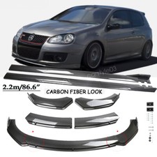 For 06-09 Volkswagen GTI Jetta Carbon Style Front Bumper Lip+86.6