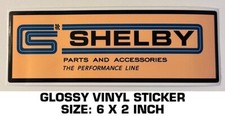 SHELBY PARTS AND ACCESSORIES VINYL DECAL STICKER - VINTAGE LOOK - COBRA - GT40 picture
