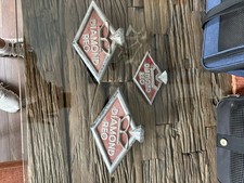 Vintage Early Diamond REO Set Truck Emblems / Badges picture