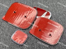 M-Tec 3pcs Red Front Rear Steering Emblem Badge For Civic Sedan 2016-2021 picture