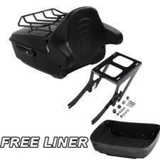 King Trunk 2 Up Mount Rack Pad Fit For Harley Heritage Classic 2018-2025 Black picture